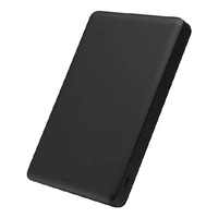 ラスタバナナ PD20W対応 TYPE-C1ポート 準固体薄型マグネット付ワイヤレス モバイルバッテリー 5000MAH ブラック RLI050WCC20W01BK