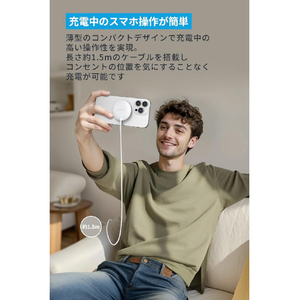 Anker ワイヤレス充電器 ホワイト A25M2N21-イメージ3