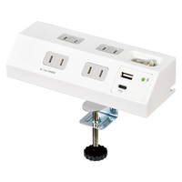 エルパ 集中スイッチ付きデスクUSBタップ 4個口2ポート PD対応2m ホワイト WLS-RDS4222SUCW
