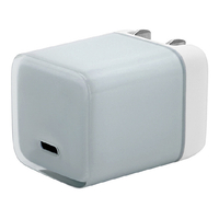 ラスタバナナ PD20W対応 TYPE-C1ポート AC充電器 クリアブルー RACC20W07BL