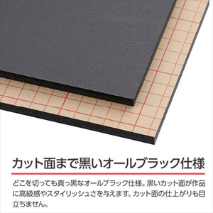 ハクバ ワンタッチパネルボード 4切サイズ ブラック FOPBK-4G-イメージ2