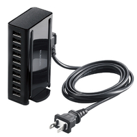 エレコム 卓上多ポートAC充電器(60W/Aポート×10) ブラック EC-ACD04BK