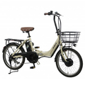 PELTECH 20型折り畳み電動アシスト自転車 フル装備外装6段 マットベージュ TDN-212L-BE-8AH