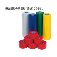 エバニュー ラインテープ 40V 40ｍｍ×20m 赤 6巻 FC658SK-EKA059-100