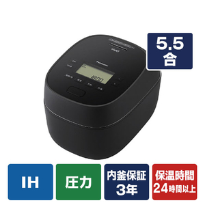 パナソニック 可変圧力IHジャー炊飯器 ブラック SR-N510E-K-イメージ1