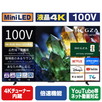 TVS REGZA 4K RGB Mini LED液晶テレビ 100ZX1S