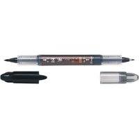 パイロット 筆ペン 瞬筆 二役 顔料 黒 FCF655T-SVSGW-35KS-B