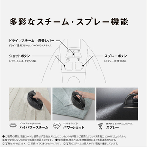 パナソニック コードレススチームアイロン Wヘッドベース シルバー NI-WL610-S-イメージ10