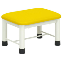 高田ベッド 足踏み台(ミニステップ)ビニルレザーイエロー 25cm FCG345P-23-2769-0208