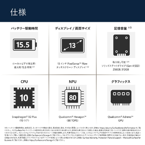 マイクロソフト Surface Pro(第 12 世代)13インチ Snapdragon  X2 Plus/24/512 プラチナ EP2-73320-イメージ16