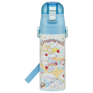 スケーター 超軽量・コンパクトロック付ワンプッシュダイレクトステンレスボトル シナモロール Fancy Snacks Sweets SDC4ｼﾅﾓFANCYSNACKSSWEETS-イメージ1