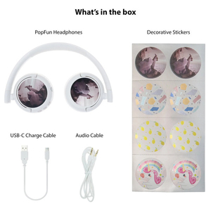 Onanoff 子供用ヘッドホン BuddyPhones POP Fun スノーホワイト BT-BP-POP-FUN-WH-イメージ4
