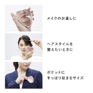 MTG ReFa HEART MIRROR シルバー RS-DC-15A-イメージ4