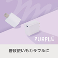 e angle USB充電器 パープル ANGL-UCH-25-03-PU