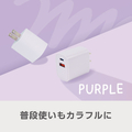 e angle USB充電器 パープル ANGL-UCH-25-04-PU
