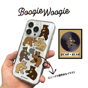 BOOGIE WOOGIE iPhone 14 Pro用オーロラケース BEAR×BEAR BW24114I14P-イメージ3
