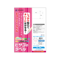 ヒサゴ きれいにはがせるエコノミーラベル10面四辺余白100シート F033665-ELH006