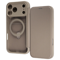 レイ・アウト iPhone 18 Pro Max用 / 17 Pro Max用  / クリアフリップケース マグネット マグネット充電対応 / ベージュ RT-P59LCM/BE