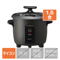 ドウシシャ コンパクト炊飯器 ブラック RCZ-021BK