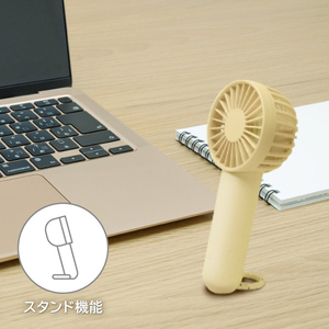 e angle カラビナ付きハンディファン パープル ANGT-HFA-26-09-PU-イメージ3
