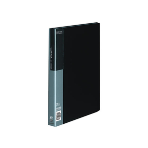 コクヨ クリヤーブック〈ベーシック〉固定式 A4 40ポケット 黒 1冊 F804892-ﾗ-B40D-イメージ1