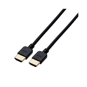 エレコム HIGH SPEED HDMIケーブル(やわらか) 2．0m ブラック CAC-HD14EY20BK-イメージ1