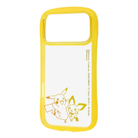 レイ・アウト iPhone 18 Pro用 / 17 Pro用 / ポケットモンスター / Puffull 衝撃吸収 バンパー ハイブリッドケース / ピカチュウとピチュー RC-PP58CMD2CY/PK76