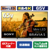 SONY 65型 Mini LED搭載 4K液晶テレビ BRAVIA 5 K-65XR53