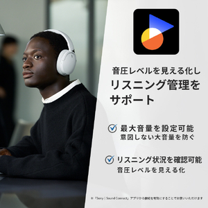 SONY ワイヤレスノイズキャンセリングステレオヘッドセット ホワイト WH-CH730N W-イメージ7