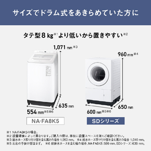 パナソニック 【左開き】ななめドラム式洗濯乾燥機 マットホワイト NA-SD10UBL-W-イメージ14
