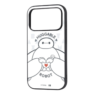 レイ・アウト iPhone 18 Pro用 / 17 Pro用 / ディズニー / maru 衝撃吸収 バンパー ハイブリッドケース / ベイマックス_ハートポーズ RJ-DP58K4TB/BX25-イメージ1