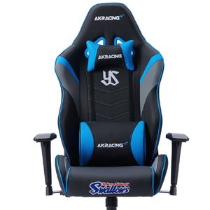 AKRACING ゲーミング・オフィスチェア 東京ヤクルトスワローズチェア ブルー TOKYOYAKULTSWALLOWSCHAIR-イメージ7