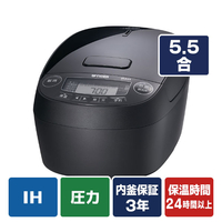 タイガー 圧力IHジャー炊飯器 グロスブラック JPV-M100KG