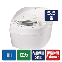 タイガー 圧力IHジャー炊飯器 グロスホワイト JPV-M100WG