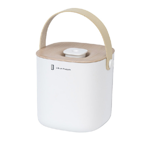 Life on Products 充電式ボックス型加湿器 -Premium WOOD- Life on Products ホワイトウッド LCAHF014-WW-イメージ1