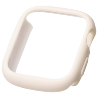 エレコム Apple Watch 44mm用フルカバーケース/TOUGH SLIM LITE/プレミアムガラス ベージュ AW-25DFCTSLBE