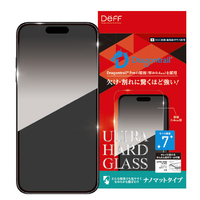 ディーフ iPhone 17 ULTRA HARD GLASS ナノマット DG-IP25MNM4DF