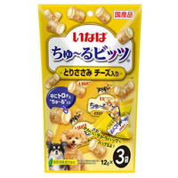 いなばペットフード ちゅーるビッツ とりささみ チーズ入り 12g×3 ﾁﾕ-ﾙﾋﾞﾂﾂﾄﾘｻｻﾐﾁ-ｽﾞ12GX3