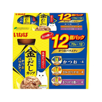 いなば 金のだし カップ かつおバラエティパック 70g×12P FCF622N