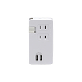 STAR LIGHT モバイルUSB電源タップ 白 SK-3AC2USB24WA