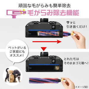三菱 スティック&ハンディクリーナー iNSTICK ZUBAQ マットチタンブラック HC-JK2E-B-イメージ14