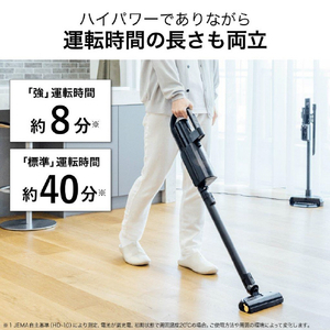 三菱 スティック&ハンディクリーナー iNSTICK ZUBAQ マットチタンブラック HC-JK2E-B-イメージ5