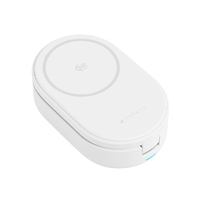 HACRAY Qi2 25W認証 3 in 1 折りたたみワイヤレス充電スタンド ホワイト HR-T11WH