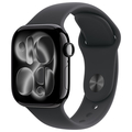 Apple Apple Watch Series 11(GPSモデル)- 42mm Apple Watch Series 11 ジェットブラックアルミニウムケースとブラックスポーツバンド - S/M MEQT4J/A