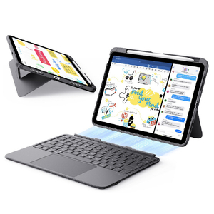 ESR iPad(A16/第10世代)用FLEX 着脱式キーボードケース ダークグレー ES28335-イメージ1