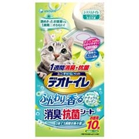 ユニ・チャームペットケア 1週間消臭・抗菌デオトイレ ふんわり香る消臭・抗菌シート ナチュラルガーデンの香り 10枚 ﾃﾞｵﾄｲﾚNｶﾞ-ﾃﾞﾝ10ﾏｲ