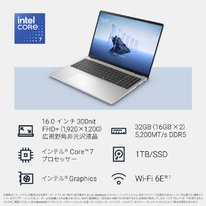 DELL Dell 16 DC16251 プラチナシルバー ND86-FWM3SD-イメージ7