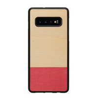 Man & Wood Galaxy S10+用天然木ケース Miss match I16353S10P