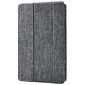 エレコム iPad(A16) フラップケース 薄型軽量 ファブリック 背面クリア グレー TB-A25RWVCGY