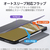 エレコム iPad(A16) フラップケース 薄型軽量 カラーエッジ 背面クリア ブラック TB-A25RWVFCBK-イメージ6